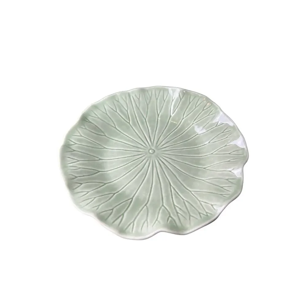 Metlox Lotus Poppytrail 8” Luncheon/Salad‎ Plate Fern/Lime Vtg